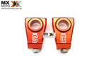 Alongador Guidão 28mm Torre Corona para KTM, Husaberg, Husqvarna, Honda, Kawasaki, Yamaha, Gas Gas - Prata, Laranja e Azul