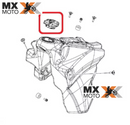 Tampa do Tanque de Combustível ( Motos de Enduro 3/4 de volta ) Original KTM 08 a 24 - Husqvarna 14 a 24 - Husaberg  - GAS GAS 21 a 24 - 78107008044C1