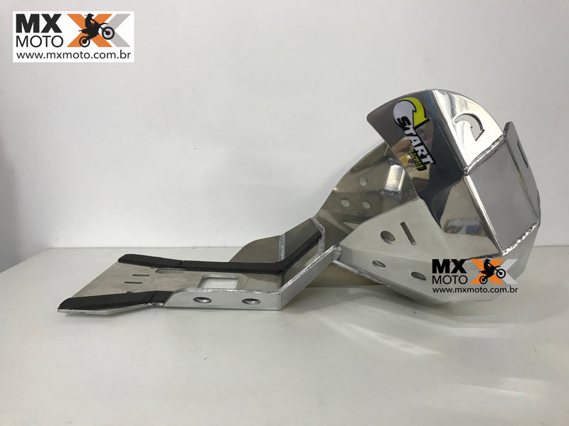 Protetor de Motor e Cano KTM / Husqvarna 250/300 2T 2017 até 2019 Prata, Preto ou Laranja - Start Racing