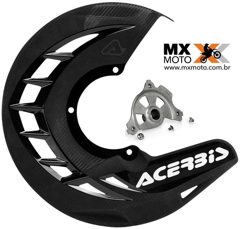 Protetor Disco de Freio Dianteiro Acerbis KTM Todas 2T e 4T 2016 a 2025 / Husqvarna Todas 2T e 4T 2016 a 2025 / GAS GAS 21 a 25 ( todas ) - (Com eixo 22mm)