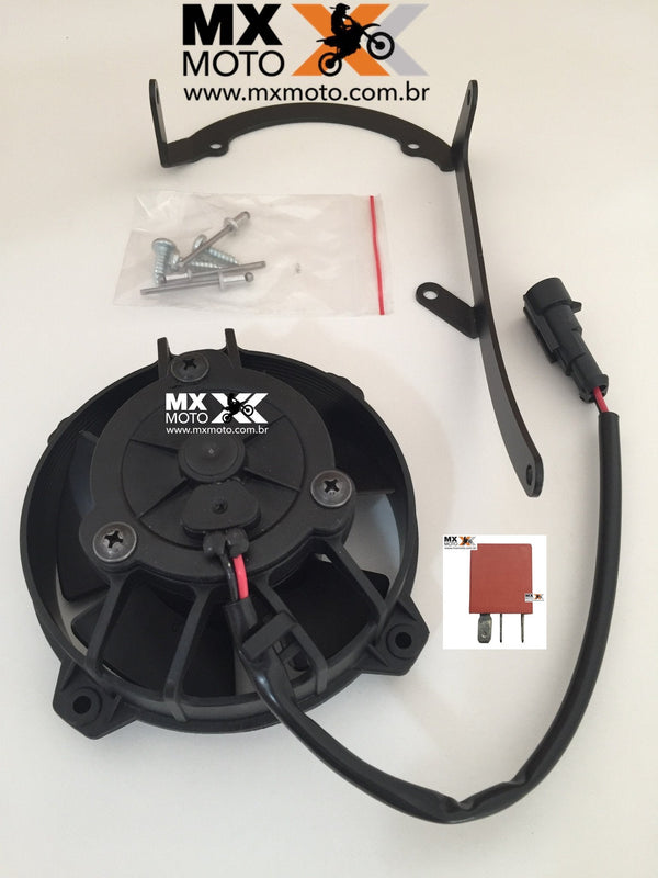 KIT BMS Ventoinha Automática com Relé / Ventilador SPAL Com Suporte para motos 4T e 2T Injetadas KTM 17 a 22 - HUSQVARNA 17 a 22
