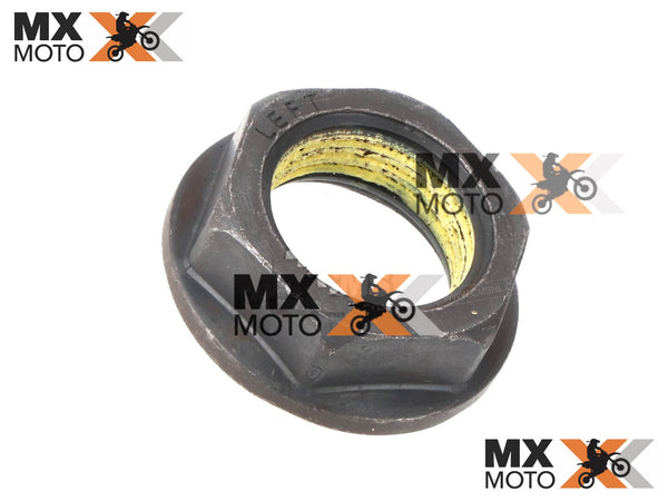 Porca da Campana da Embreagem / Porca do Eixo Virabrequim M18x1.5 Original KTM 2T / 4T - 2011 a 2025 - Husqvarna 2T / 4T 14 a 25 - GASGAS 2T / 4T  2021 a 2025 - 77230029000 / 0910001801000S / 0910001801001S