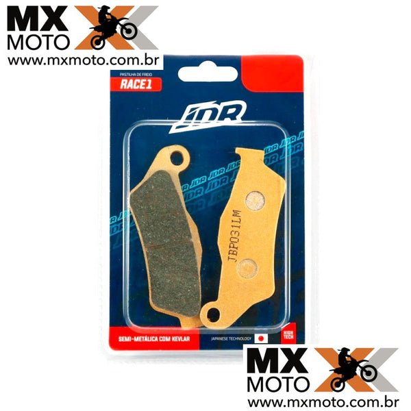 Pastilha de Freio Dianteira JDR Semi-Metálica com Kevlar para KTM 2000 a 2026 - Husqvarna 14 a 26 - Husaberg 2011 a 2014 - Gas Gas 21 a 26 - Sherco - TRIUMPH - DUCATI- YAMAHA - JDR JBP031LM